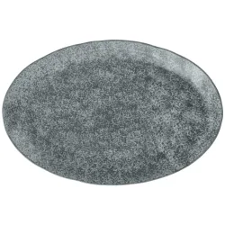 VEGA Platte Arona oval; 40x26.5x3.4 cm (LxBxH); anthrazit; oval; 2 Stück / Pack