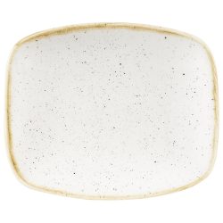 Churchill Chefs Oblong Platte Stonecast Barley White; 15.4x12.6 cm (LxB); weiss/braun; rechteckig; 12 Stück / Pack