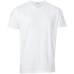 PULSIVA Herrenshirt Double-V; Kleidergrösse L; weiss; 2 Stück / Pack