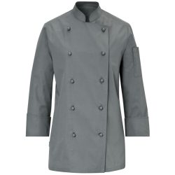PULSIVA Damenkochjacke Milan Langarm; Kleidergrösse 34; grau