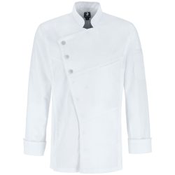 JOBELINE Herren Kochjacke Lewis Langarm; Kleidergrösse 46; weiss