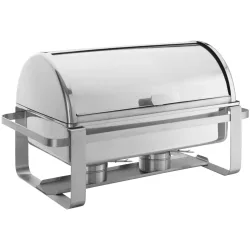 VEGA Chafing-Dish Berkley; GN 1/1, 9000 ml, 63.5x35.5x37 cm (BxTxH); silber; rechteckig