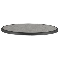PULSIVA Tischplatte Sevelit rund; 70 cm (Ø); steingrau; rund