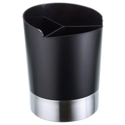 PULSIVA Besteckbehälter Posate; 13.5x17 cm (ØxH); schwarz
