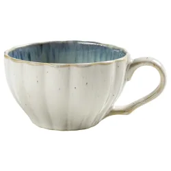 VEGA Kaffee-Obertasse Flora; 200 ml, 9.1x5.5 cm (ØxH); blau/beige; 6 Stück / Pack