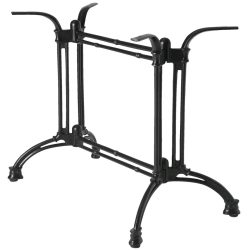 VEGA Indoor Doppel-Tischgestell Solenzo; 80x48x72 cm (BxLxH); schwarz; rechteckig