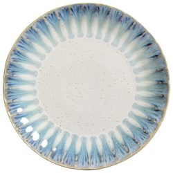 VEGA Teller flach Flora; 26.6x3.1 cm (ØxH); blau/beige; rund; 4 Stück / Pack