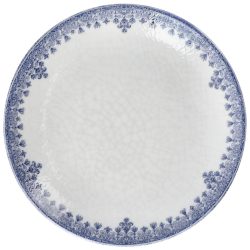 VEGA Teller flach Nonna; 20.5 cm (Ø); weiss/blau; rund; 6 Stück / Pack