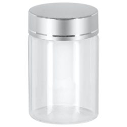 VEGA Glasbehälter Aurelia; 90 ml, 4.7x7 cm (ØxH); grau/transparent; zylinderförmig; 6 Stück / Pack