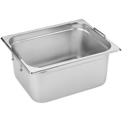 VEGA GN-Behälter Premium Fallgriff 1/2; GN 1/2, 10800 ml, 32.5x26.5x15 cm (LxBxT); silber