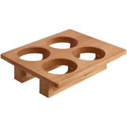 VEGA Aufsatz für Besteckköcher GN 1/2; 32.5x26.5x7.2 cm (LxBxH); buche; rechteckig