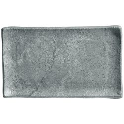 VEGA Platte Clawson mit Rand; GN 1/4, 26.5x16.2x2 cm (LxBxH); grau; rechteckig; 3 Stück / Pack