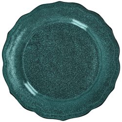 VEGA Teller flach Antiqus; 29 cm (Ø); petrol; rund; 4 Stück / Pack