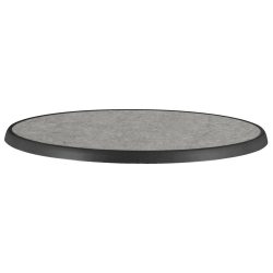 PULSIVA Tischplatte Sevelit rund; 60 cm (Ø); steingrau; rund