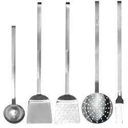 PULSIVA Küchenutensilien-Set 5-teilig; 46.5 cm (L); silber
