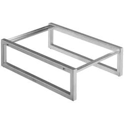 VEGA Tischgestell Torresso GN 1/3 niedrig; GN 1/3, 24x36x10 cm (LxBxH); silber; rechteckig