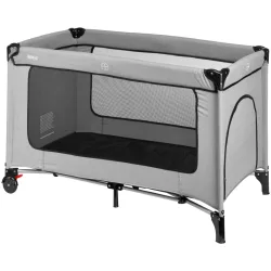 fillikid Kinder-Reisebett Bambina mit Rollen; 124x64.5x77 cm (LxBxH); hellgrau