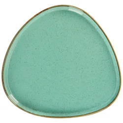 VEGA Teller Sidina flach, organisch, mit Rand; 27.2x26x2.5 cm (LxBxH); türkis; organisch; 4 Stück / Pack