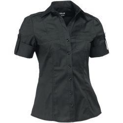 JOBELINE Damenbluse Kate Halbarm; Kleidergrösse 42; schwarz