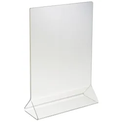 PULSIVA Schild Fera; 15x21.5 cm (BxH); transparent; 3 Stück / Pack