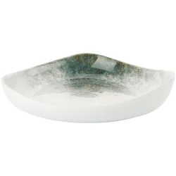 VEGA Teller tief Purior; 800 ml, 24.5x22x6 cm (LxBxH); weiss/petrol; oval; 2 Stück / Pack