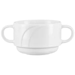 PULSIVA Suppentasse Melody; 280 ml, 9.6x6.5 cm (ØxH); weiss; rund; 6 Stück / Pack