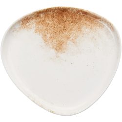 VEGA Teller flach Purior; 31x29x3.7 cm (LxBxH); weiss/braun; rechteckig; 3 Stück / Pack