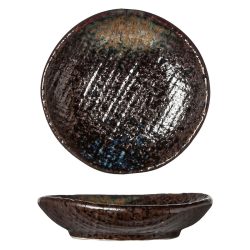 Cosy & Trendy Teller flach Black yoru; 8 cm (Ø); schwarz/blau; organisch; 12 Stück / Pack