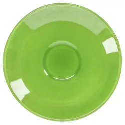 PULSIVA Espresso-Untertasse Joy 2.0; 12.5 cm (Ø); grün; rund; 6 Stück / Pack