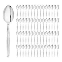 PULSIVA Vorteilspack Kaffeelöffel Basic; 13.7 cm (L); silber, Griff silber; 60 Stück / Pack