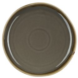 PULSIVA Teller Glaze 2.0 flach; 20 cm (Ø); grau; rund; 6 Stück / Pack