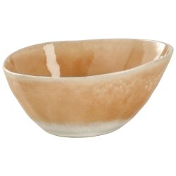VEGA Schale Cascais organisch; 800 ml, 18.5x15x8.5 cm (LxBxH); apricot; organisch; 4 Stück / Pack