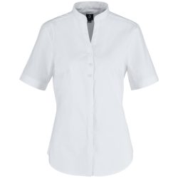 JOBELINE Damen Bluse Lani Kurzarm; Kleidergrösse 46; weiss