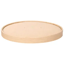 NATUREStar Deckel Nature Kraftpapier für Schale; 18.5 cm (Ø); braun; 50 Stück / Pack