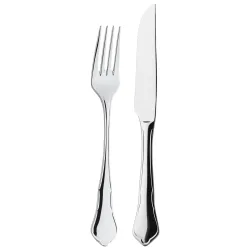 PULSIVA Steakbesteck-Set Malaga II  24-teilig; silber, Griff silber