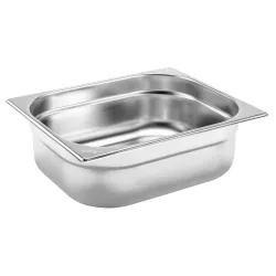 PULSIVA GN-Behälter 1/2 Basic; GN 1/2, 6500 ml, 32.5x26.5x10 cm (LxBxT); silber
