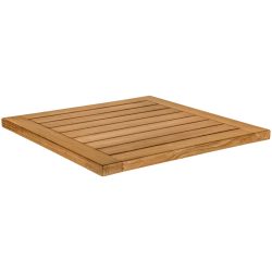 VEGA Outdoor-Teak-Tischplatte Mirello quadratisch; 70x70x3 cm (LxBxH); braun; quadratisch