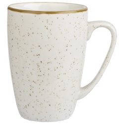 Churchill Becher Stonecast Barley White; 340 ml, 10.6x11 cm (ØxH); weiss/braun; 12 Stück / Pack
