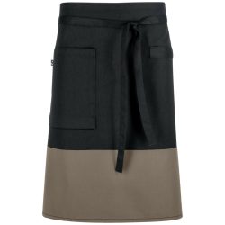 JOBELINE Schürze Bicolor 60x80 cm (LxB); 60x80 cm (LxB); schwarz/taupe
