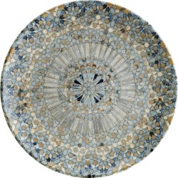 Bonna Teller flach Luca Mosaic; 27 cm (Ø); orange/dunkelblau/hellblau/gelb/weiss; rund; 12 Stück / Pack