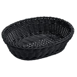 VEGA Korb Igato oval; 25x19x6.5 cm (LxBxH); schwarz; oval; 2 Stück / Pack