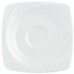 VEGA Espresso-Untertasse Vilano; 12x12 cm (LxB); weiss; quadratisch; 6 Stück / Pack