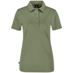 JOBELINE Damen Poloshirt Oliver Kurzarm; Kleidergrösse XS; oliv