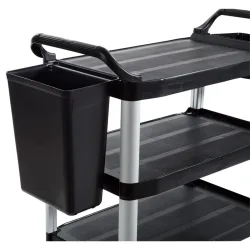 PULSIVA Sammelbehälter Perfect; 34000 ml, 33.5x23.1x44.5 cm (BxTxH); schwarz