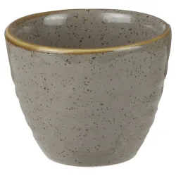Churchill Ripple Dip Schale Stonecast Peppercorn; 70 ml, 5.9x5 cm (ØxH); grau/braun; rund; 12 Stück / Pack