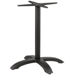 PULSIVA Tischgestell Piece Aluminium; 66x66x72 cm (BxLxH); schwarz