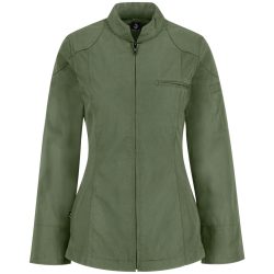 JOBELINE Damen Kochjacke Racer Langarm; Kleidergrösse 38; oliv