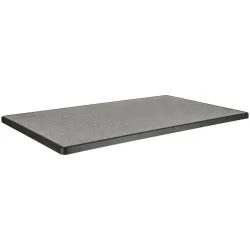PULSIVA Tischplatte Sevelit rechteckig; 115x70 cm (LxB); steingrau; rechteckig
