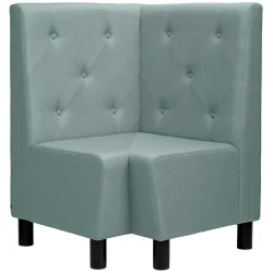 VEGA Eckbank Lerida II Stoff; 75x75x102 cm (BxTxH); hellblau