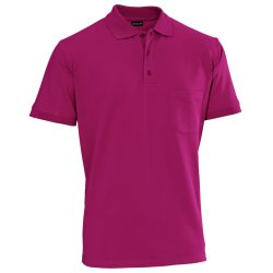 JOBELINE Herren Poloshirt Cato Kurzarm; Kleidergrösse M; brombeer